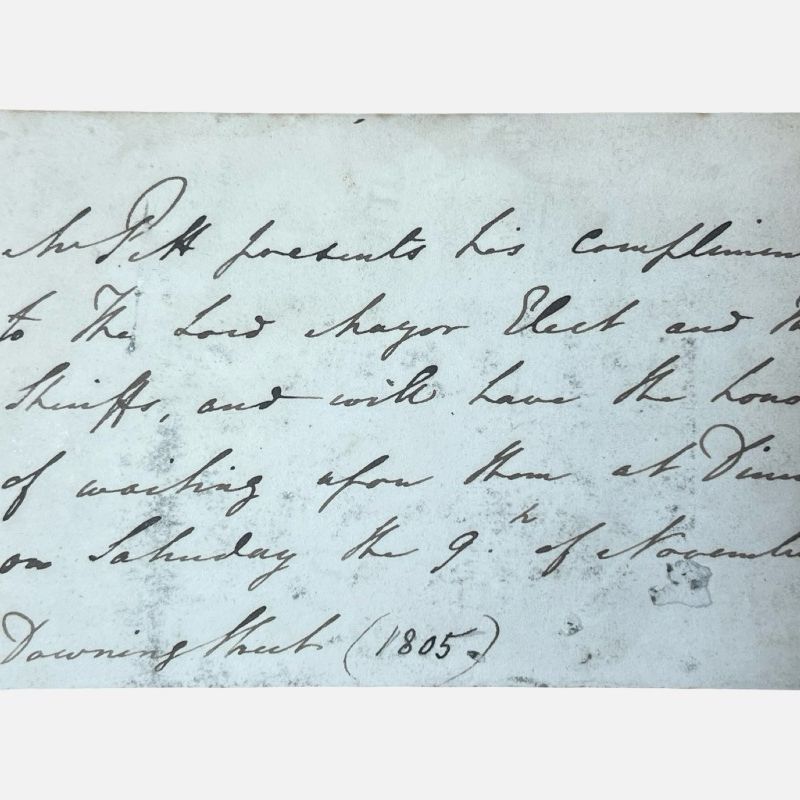 NELSON William Pitt the Younger 1