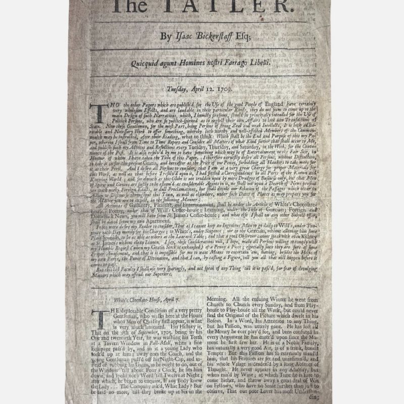 Bickerstaff Isaac The Tatler 2